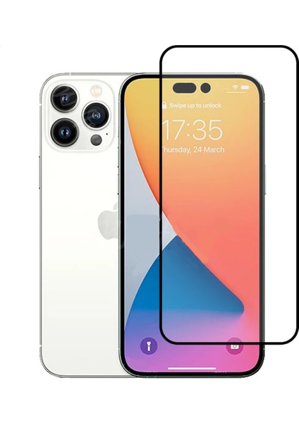 Apple iPhone 14 Pro Max Ekran Koruyucu Cam Tam Kaplayan Kaliteli Cam Voyo