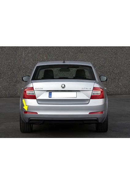 Skoda Octavia A7 2013-2017 Arka Tampon Sol Alt Reflektörü Kedi Gözü 5E5945105