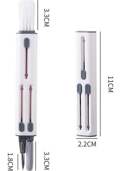 Aksesuarcı 3'ü 1 Arada Çok Işlevli Bluetooth Kulaklık Temizleme Kalemi, Airpods Temizleyici Kit, Yu modelleri