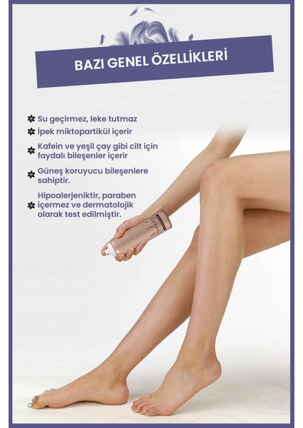 Bronz Renk Vücut Spreyi Leke Tutmaz Özellikte 120 gr modelleri