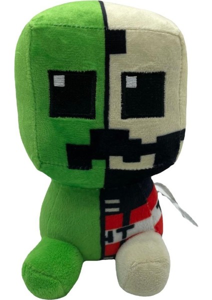 Minecraft Green Karışık Renkli Crafter Ithal Premium Sevimli Karakter Peluş Oyuncak 18 cm