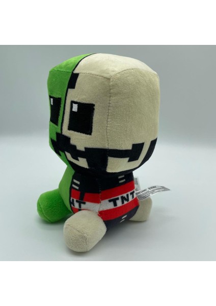 Minecraft Green Karışık Renkli Crafter Ithal Premium Sevimli Karakter Peluş Oyuncak 18 cm