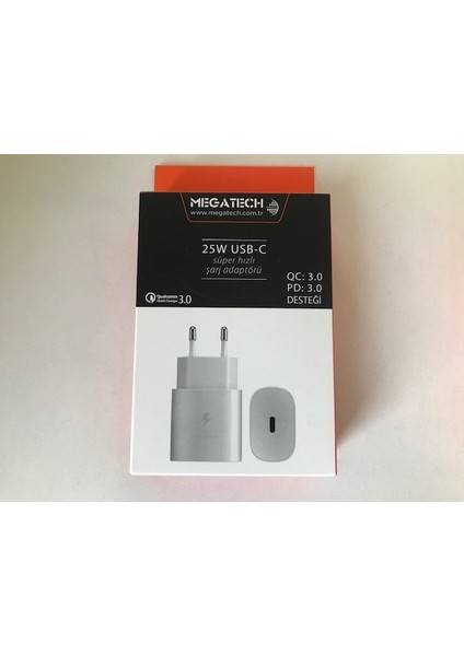 25W Beyaz Usb-C Şarj Kafa Qc:3.0-Pd:3.0