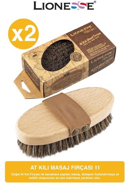At Kılı Masaj Fırçası 11 Ikili Set