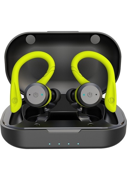 Uzun Çalma Süresi Bluetooth Kulaklık 650 Mah Büyük Kapasiteli Şarj Kutusu Çift Aşınma Tarzı Spor Kablosuz Kulaklık Tws Ipx7 Su Geçirmez Kulaklık Stereo (Yurt Dışından)