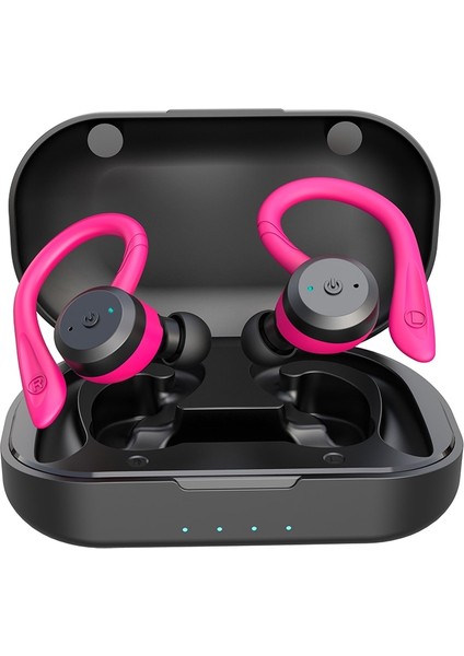 Uzun Çalma Süresi Bluetooth Kulaklık 650 Mah Büyük Kapasiteli Şarj Kutusu Çift Aşınma Tarzı Spor Kablosuz Kulaklık Tws Ipx7 Su Geçirmez Kulaklık Stereo (Yurt Dışından)