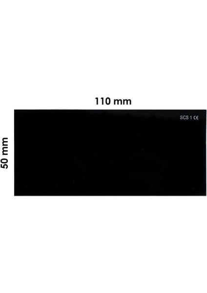 Svar Kaynak Maske Camı Siyah 110X50 No:12 (Athermal Muadili)