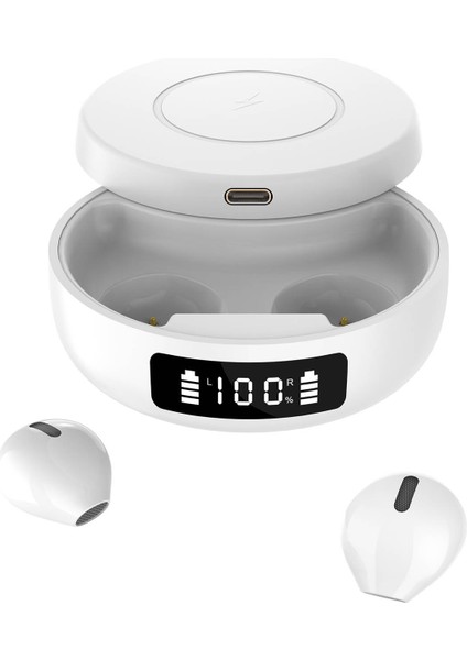 Gürültü Azaltma Özellikli Bluetooth Kulaklık - Beyaz (Yurt Dışından)