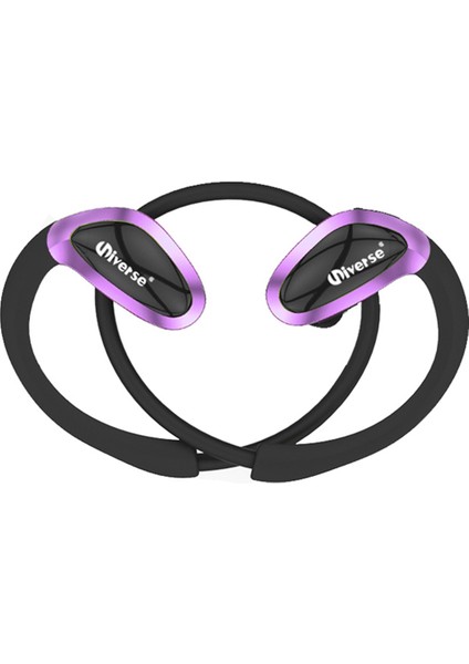 Su Geçirmez Kablolu Bluetooth Kulaklık - Mor (Yurt Dışından)