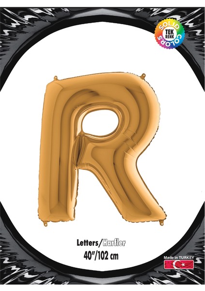Kikajoy Harf Folyo Balon 40" Altın -R-