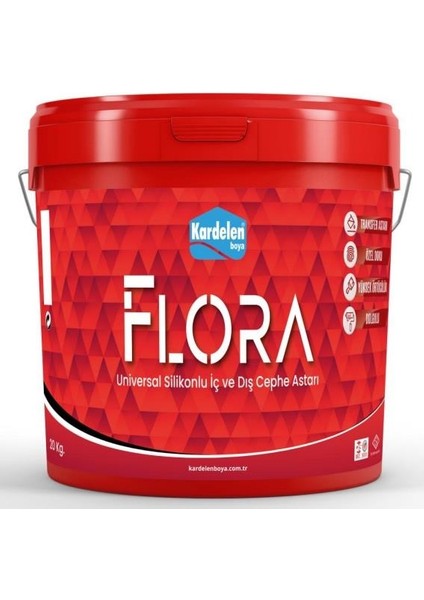 Flora Silikonlu Iç Dış Astarı 10 kg Beyaz