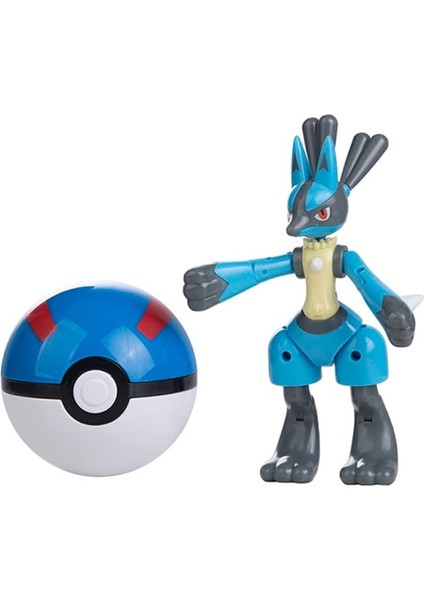 Pokemon Orijinal Lisanslı Elf Topu Lucario - Kutusuz