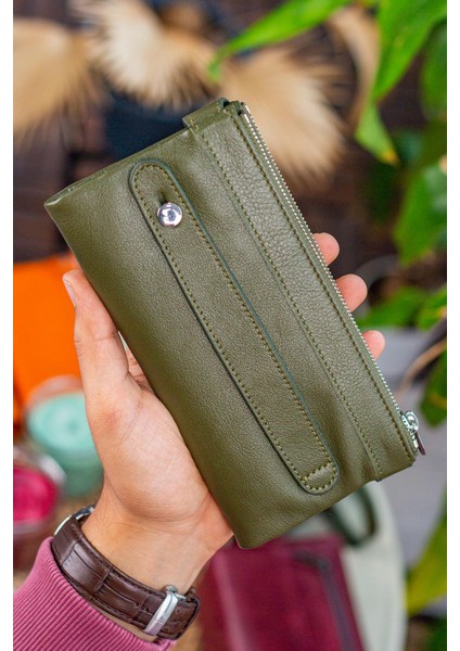 Roosevelt Hakiki Deri Telefon Bölmeli El Saplı Unisex Portföy Cüzdan fiyatları