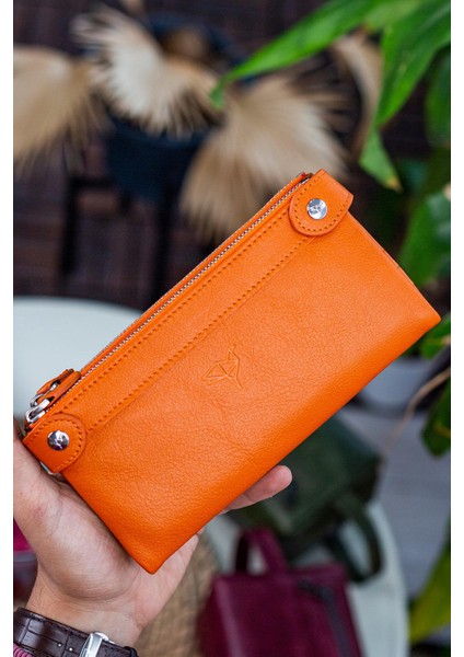 Roosevelt Hakiki Deri Telefon Bölmeli El Saplı Unisex Portföy Cüzdan fiyatları