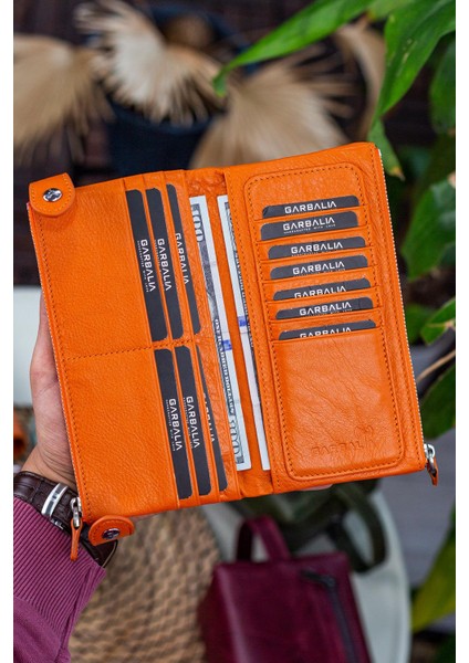 Roosevelt Hakiki Deri Telefon Bölmeli El Saplı Unisex Portföy Cüzdan indirimleri