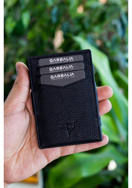 Magic Hakiki Deri Rfıd Engelleyici Unisex Sihirbaz Mürdüm Kartlık Cüzdan fırsatları
