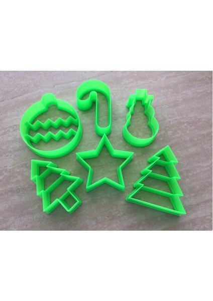 Yılbaşı Kurabiye Kalıbı 6'lı Set