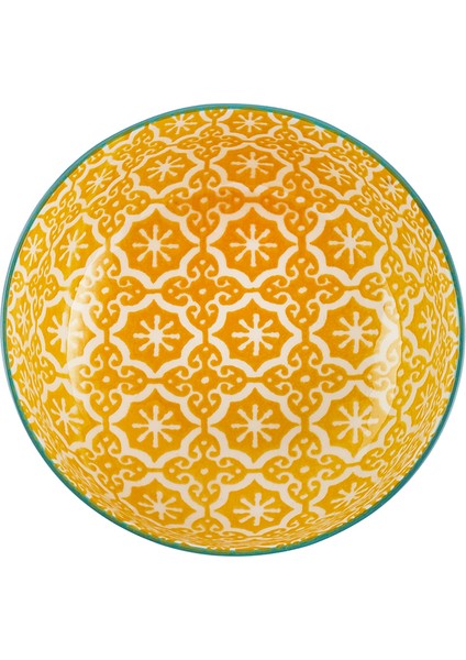 Floral Sarı Round Çerezlik 10 cm fiyatları