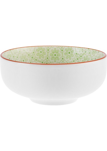 Floral Yeşil Round Çerezlik 10 cm