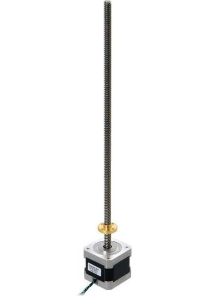 Trapez 28 cm Vidalı Milli Nema 17 2.8 V Step Motor 3D Cnc