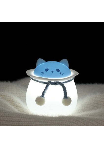Silikon Pat Gece Lambası USB Şarj Ortam Işığı (Yurt Dışından)