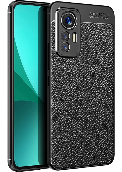 Xiaomi 12 Lite Kılıf Deri Görünümlü Niss Silikon Kapak