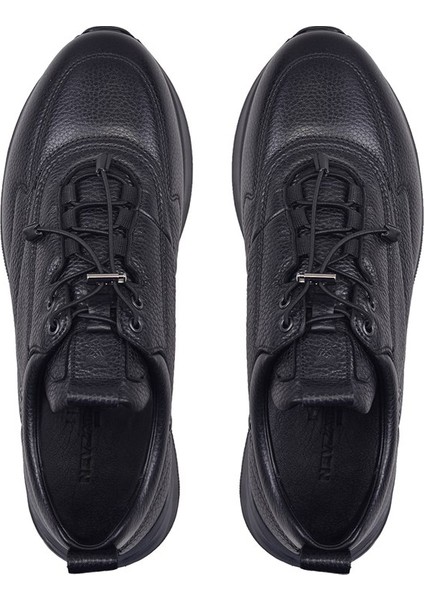 Siyah Bağcıklı Erkek Sneaker -71152-