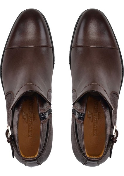 Kahverengi Klasik Fermuarlı Bot -67161- fırsatları