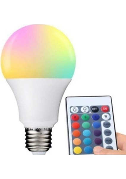 Zmc Elektrik Rgb Led Ampul Uzaktan Kumandalı 9W