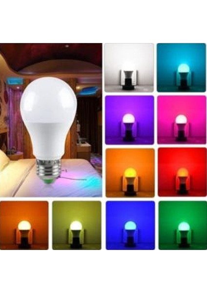 Zmc Elektrik Rgb Led Ampul Uzaktan Kumandalı 9W