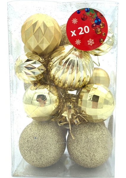 House Yılbaşı Süsü Karışık Desenli 20 'li