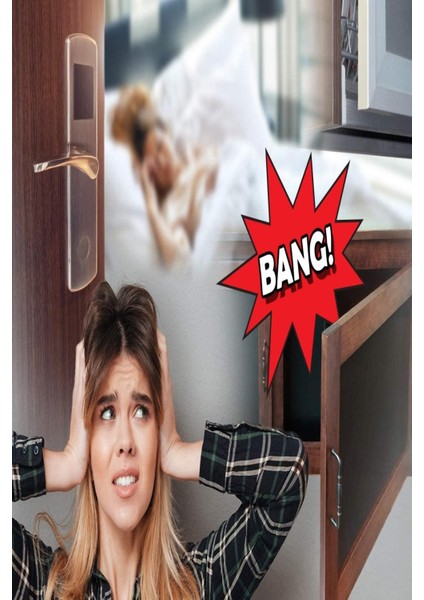 10 Adet Yapışkanlı Sandalye Koltuk Mobilya Ayak Keçesi Ses ve Darbe Emici Silikon Kapı Çekmece Stoper