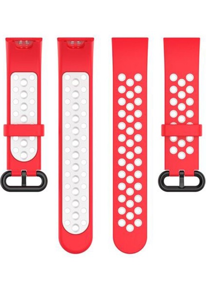 Xiaomi Mi Watch Lite Için Delikli Silikon Kordon Kayış - KY66