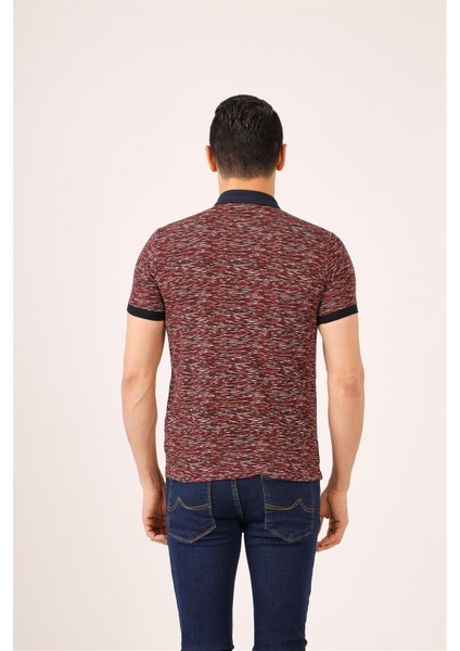 Bordo Erkek Regular Fit Polo Yaka Tshirt