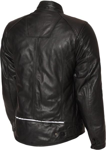 Moto Siyah Deri Kadın Mont modelleri