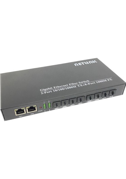 NTL8SFP2G 8 Sfp Port+2 RJ45 100/1000 Fiber Switch Netlink