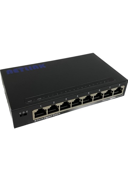 NTL8GSW 8 Port 10/100/1000 Ethernet Switch Netlink