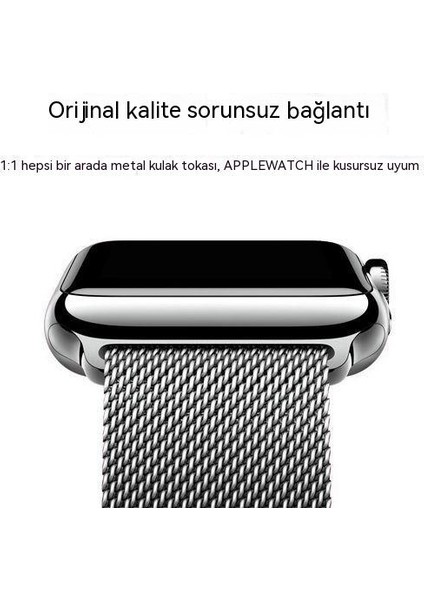 Apple Watch Uyumlu Seri 8 7 41MM Milan Nice Çelik Degrade Kayış (Yurt Dışından)