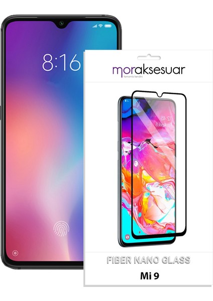 Xiaomi Mi 9 Ekran Koruyucu Kırılmaz Fiber Nano Tam Kaplayan Cam