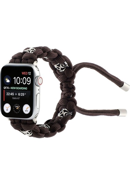 Apple Watch Kayışı Uyumlu Seri 8 7 41MM Naylon Örgü (Yurt Dışından)