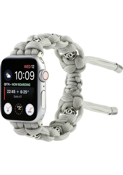 Apple Watch Kayışı Uyumlu Seri 8 7 41MM Naylon Örgü (Yurt Dışından)