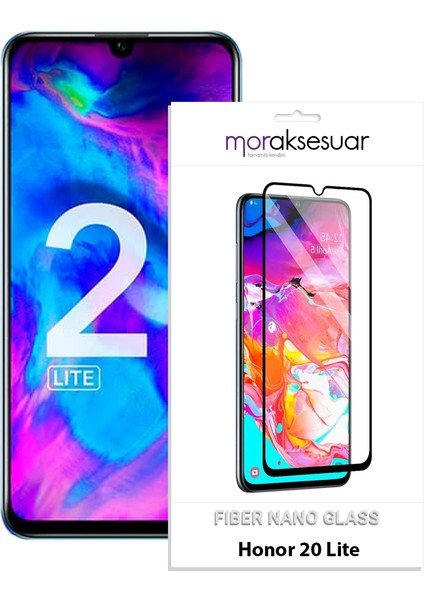 Honor 20 Lite Ekran Koruyucu Kırılmaz Fiber Nano Tam Kaplayan Cam