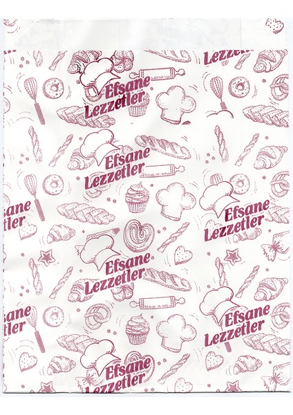 Kese Kağıdı Efsane Lezzetler 16X21 cm 5 kg