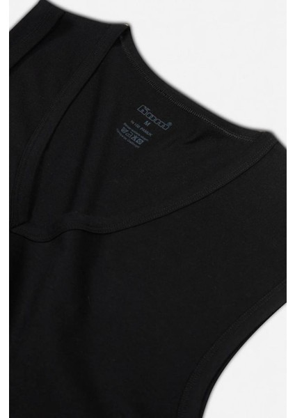 2'li Siyah V Yakalı Pamuk Erkek Atlet fiyatları