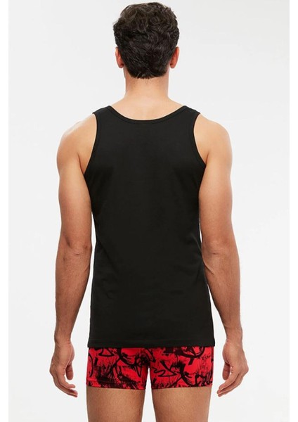 2'li Siyah Askılı Pamuklu Basic Erkek Atlet fiyatları