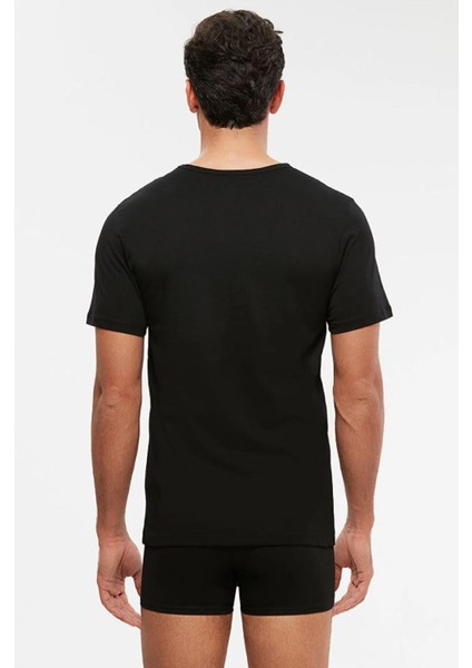 2'li Siyah Bisiklet Yaka Erkek Tshirt fiyatları