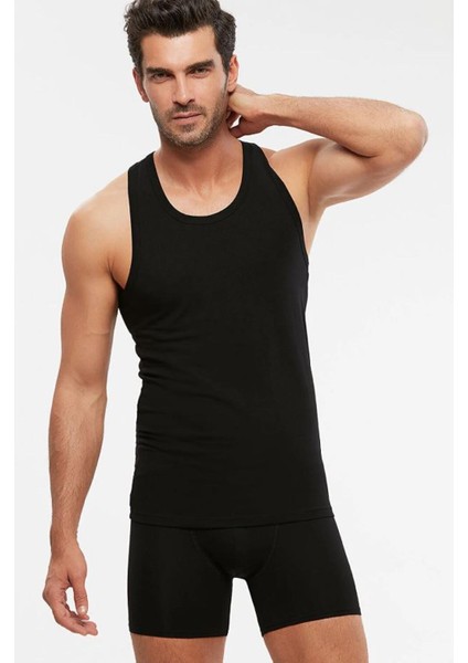 2'li Siyah Basic Erkek Atlet