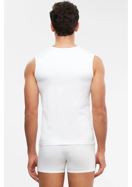 2'li Beyaz Bisiklet Yaka Erkek Atlet fiyatları