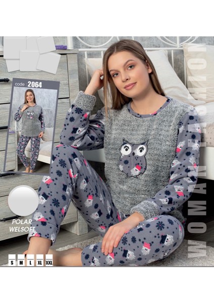 Afilli Moda Polar Pijama Takımı