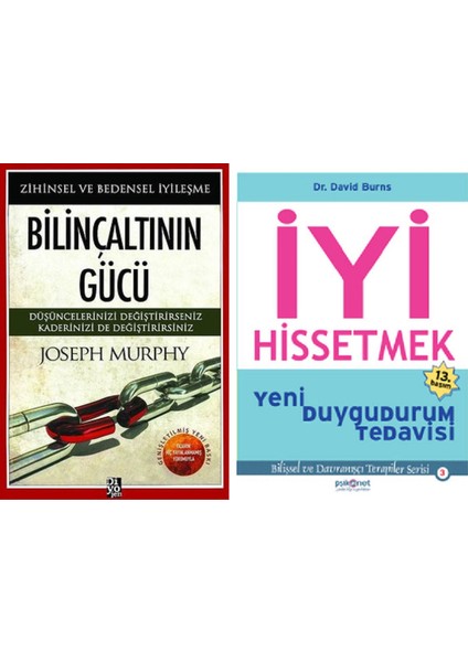 Bilinçaltının Gücü + Iyi Hissetmek - 2 Kitap Set
